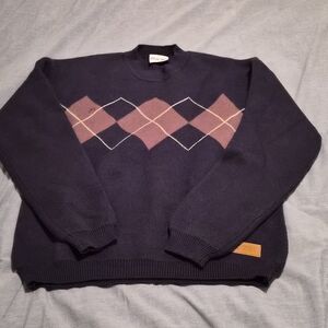 Red (Taylor's Version) Navy Argyle Sweater, Size Medium, Unworn